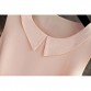 Women's blouses 2019 New sleeveless Peter pan Collar shirt For Women Chiffon Blouse  Summer Casual Large size Female Tops32816173235