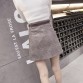 New Autumn Skirts Womens Fashion Plaid Skirt Femme Single Breaste Faldas Female Casual Brown Gray Xadrez Women Skirt 