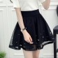 New Spring Summer Women Black Mini Skirt Korean Elastic High Waist Skirt Shorts Sweet Mesh Tulle Umbrella Skirt Falda Tul32658033491