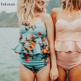 Sexy Bikini Swimwear Women Push Up Swimsuit High Waisted Bathing Suit Floral Biquini Two Piece Bikinis Tankini Beachwear