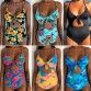 Sexy One Piece Swimsuit Women Swimwear Print Bodysuit Crochet Bandage Cut Out Beach Wear Bathing Suit Monokini Swimsuit XL32804736636
