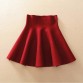 Spring Autumn High Waist Knitted Skirts Women Pleated mini Skirt Casual Elastic Flared Skirt Female midi Short Skirt Woman1991137371