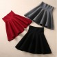 Spring Autumn New Women Skirt Knitting Woolen Midi Skirt Ladies High Waist Casual Pleated Elastic Flared Skirts Womens32660861136