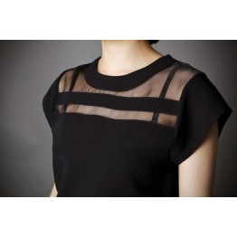 Summer Ladies Black Tops Chiffon Shirts Blouses Women Sheer Cheap Clothes China Femininas Camisas Clothing Female Plus Size