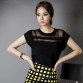 Summer Ladies Black Tops Chiffon Shirts Blouses Women Sheer Cheap Clothes China Femininas Camisas Clothing Female Plus Size32341890091