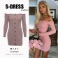 Winter Women Knitted Dresses Autumn Sexy Bodycon Off Shoulder Long Sleeve Party Club Mini Dress For Women Female Vestido32893355729