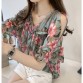 New fashion sweet style women clothing printed casual plus size women tops short sleeved blouses loose women shirts 0615 40