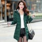 Women winter hooded warm coat slim plus size candy color cotton padded basic jacket female medium-long  jaqueta feminina32814725631
