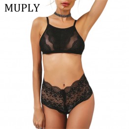 2019 High Quality Erotic Lingerie Women'S Sexy Big Yards See-Through Lace Underwear Temptation Three Point Suits Sexy Lingerie