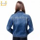 2019 LEIJIJEANS Women Plus Size 6XL long basical jeans jacket coat Bleach Full Sleeves Single Breast Slim Women Denim Jacket32498294354