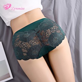 2019 Lynmiss Sexy Lace Underwear Briefs Women's Panties For Women Underwear Lingerie Seamless Plus Size Thong Panties Female