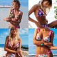 2019 Sexy One Piece Swimwear Women Off Shoulder Swimsuit Print Solid Swimsuit Ruffle Bathing Suit Beach Backless Monokini Swim