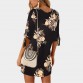 2019 Women Summer Dress Boho Style Floral Print Chiffon Beach Dress Tunic Sundress Loose Mini Party Dress Vestidos Plus Size 5XL