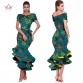 African Dresses for Women 2019 New Style Bazin Riche Fashion Party Dress Dashiki Sexy Plus Size  African Fashion Clothing WY1150