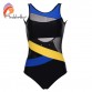 Andzhelika New Sports Sexy Swimwear Women Swimsuit Soft Cup  Mesh Solid Patchwork Stripe Swim Suit U-Shaped Back Swimsuit32812854047