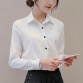 BIBOYAMALL White Blouse Women Chiffon Office Career Shirts Tops Fashion Casual Long Sleeve Blouses Femme Blusa32829034590