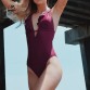 CUPSHE Burgundy Heart Attack Falbala One-piece Swimsuit Women Ruffle V-neck Monokini 2019 New Girls Beach Bathing Suit Swimwear