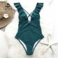 CUPSHE Burgundy Heart Attack Falbala One-piece Swimsuit Women Ruffle V-neck Monokini 2019 New Girls Beach Bathing Suit Swimwear32862559875