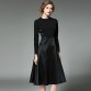 Clothes Women Long Sleeve Black autumn Winter Dress Vetement Femme 2017 Vestidos Mujer OL Long Shirt Dress