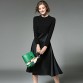 Clothes Women Long Sleeve Black autumn Winter Dress Vetement Femme 2017 Vestidos Mujer OL Long Shirt Dress32834416092