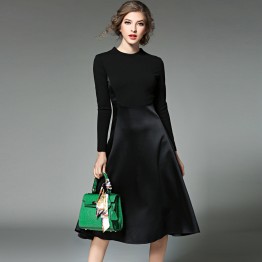 Clothes Women Long Sleeve Black autumn Winter Dress Vetement Femme 2017 Vestidos Mujer OL Long Shirt Dress