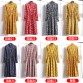 Corduroy High Elastic Waist Vintage Dress A-line Style Winter Women Full Sleeve Floral Print Dresses Feminino 23 Colors32904700287