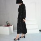 [EAM] 2019 New Spring  Round Neck Long Sleeve Solid Black Chiffon Dot Loose Big Size Dress Women Fashion Tide JA23601M32822576281