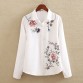 Embroidery White Cotton Shirt Autumn New Fashion Women Blouse Long Sleeve Casual Tops Loose Shirt Blusas Feminina plus size32834126293