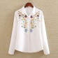 Embroidery White Cotton Shirt Autumn New Fashion Women Blouse Long Sleeve Casual Tops Loose Shirt Blusas Feminina plus size32834126293