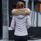Female Coat Autumn With Fur Collar Hooded Cotton Padded Winter Jacket Women Short Outwear Basic Jacket32890379055