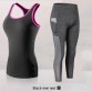 Fitness Clothing Stripe Sleeveless Tennis Yoga Vest+Pants Running Tight Jogging Workout Clothes For Women Tracksuit Sport Suit32794715493