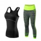 Fitness Clothing Stripe Sleeveless Tennis Yoga Vest+Pants Running Tight Jogging Workout Clothes For Women Tracksuit Sport Suit