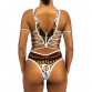 HELLO BEACH New One Piece Swimsuit Bandage bodysuit African Printed Swimwear Female High Cut Monokini Sexy High Neck32847318524