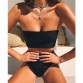 High Leg Bandeau bikini set Swimwear female two pieces swimsuit High Waist Bikini Women Bathing Suit biquini32836774582