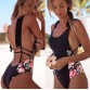 Hot Women Floral Printed One-Piece  Bikinis Set Swimsuit Swimwear Bathing Suit Beachwear Bikini