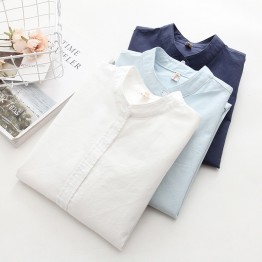 Long Sleeve White Blue Womens Oxford Shirts Plus Size New Casual Woman Office Blouse Female Wear High Quality Ladies Tops