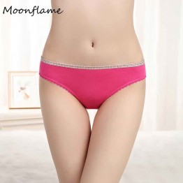 Moonflme New Arrival 2019 Lingerie Women Cotton Panties Sexy Briefs Underwear 89250