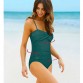 NAKIAEOI One Piece Swimsuit New Plus Size Swimwear Women Print Solid Swimwear Vintage Retro Bathing Suits Monokini Swimsuit32748410120