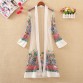 New Women Floral Embroidered Long Jacket Summer Net Cardigan Casual Long Sleeved Thin Coats Ladies Vintage Beach White Outerwear32876354584