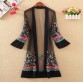 New Women Floral Embroidered Long Jacket Summer Net Cardigan Casual Long Sleeved Thin Coats Ladies Vintage Beach White Outerwear