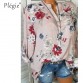 Plegie Floral Print Women Blouse Summer Top Plus Size Long Sleeve Shirt  Harajuku Printed Blusa Feminina Womens Tops And Blouses32884362304