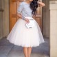 Puffy New Arrival 5 Layer Fashion Women Tulle Skirt Tutu Wedding Bridal Bridesmaid Overskirt Petticoat Lolita Saia32774977586