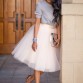 Puffy New Arrival 5 Layer Fashion Women Tulle Skirt Tutu Wedding Bridal Bridesmaid Overskirt Petticoat Lolita Saia32774977586