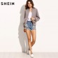 SHEIN Womens Autumn Casual Jackets Ladies Color Block Pocket Zipper Front Stand Collar Long Sleeve Basic Jacket Coat Outwear