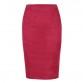 Sexy Multi Color Suede Midi Pencil Skirt Women Fashion Elastic High Waist Office Lady Bodycon Skirts Saias32848389884