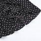 Simplee Polka dot ruffle wrap long dress Women Split long sleeve spring casual dress Streetwear black maxi dress vestidos32851485580