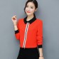 Spring Summer Blouses Women's Tops Office Work Elegant Chiffon Shirts Red Slim Blouse Casual Long Sleeve Plus Size White Shirt