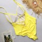 Summer Swimwear Women Sling Backless One Piece Slim Swimsuit Multi-choice Solid Bathing Suits Bikini Padded Beachwear 7 colors32867663351