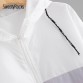 SweatyRocks Color Block Elastic Waist Drawstring Jacket New Fashion Multicolor Zipper Woman Clothing Ladies Spring Jacket