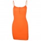 Toplook orange sexy dress women summer 2019 casual solid mini Sleeveless dresses club party V-neck streetwear dress